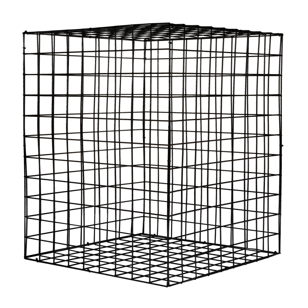 wire-cube-1.1m-black-angle