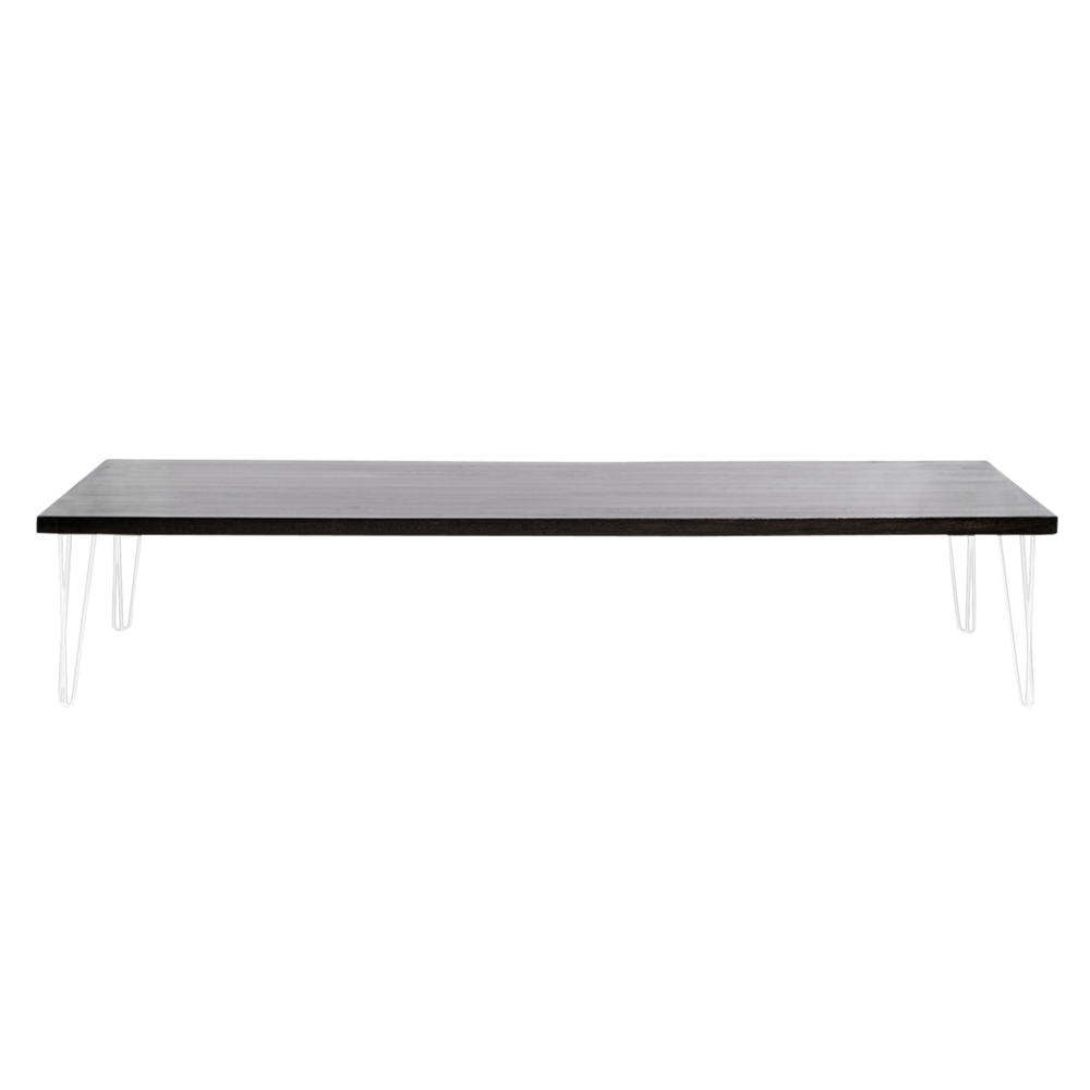 hairpin-coffee-table-240×105-blackwash-straight-white-legs
