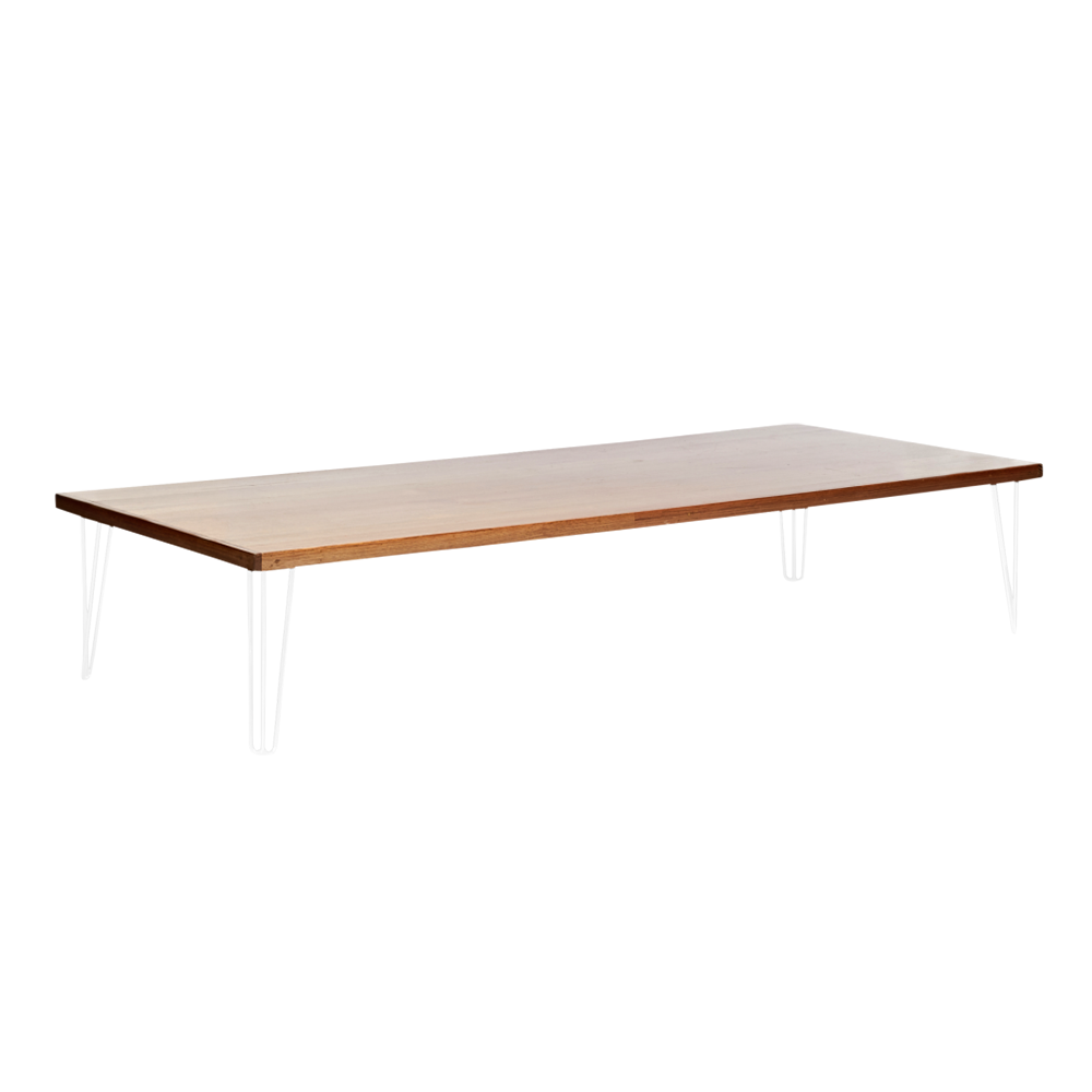 hairpin-coffee-table-240×105-teak-angle-white-legs