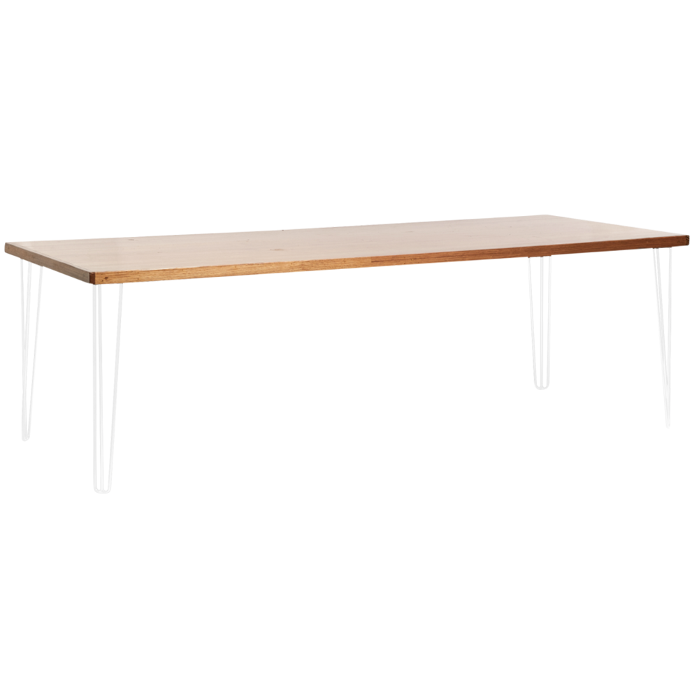 hairpin-dining-table-240×105-teak-angle-white-legs