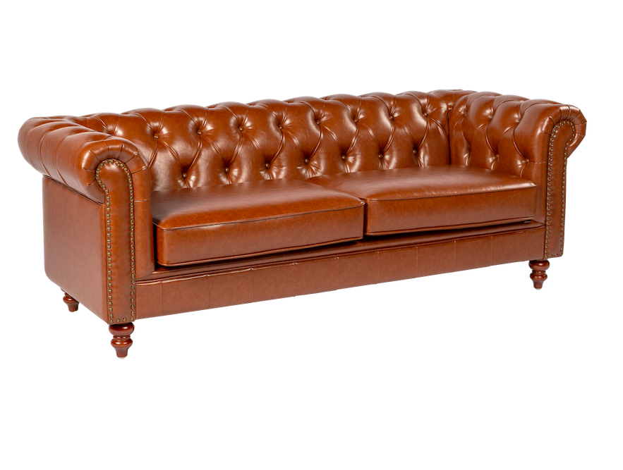 Chesterfield Sofa – Brown Leather
