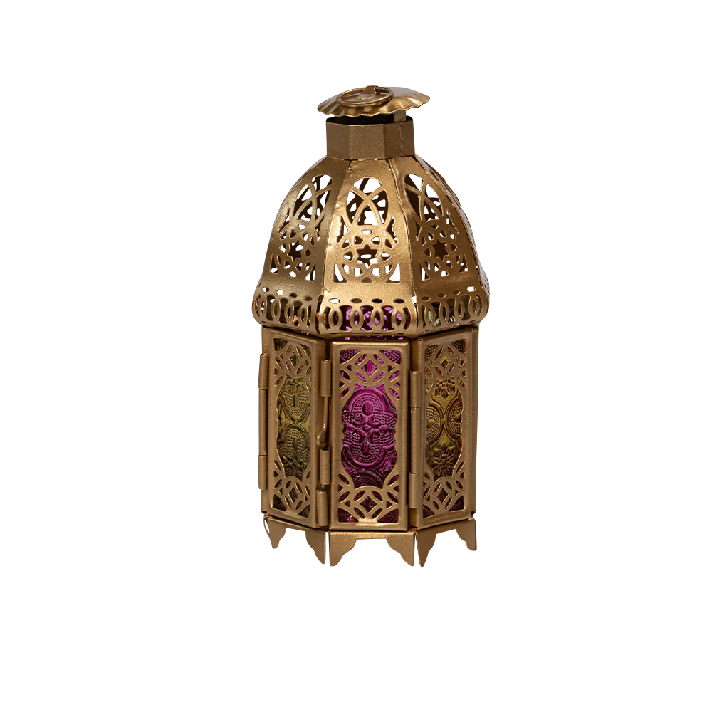 farah-glass-lantern-gold-sprayed