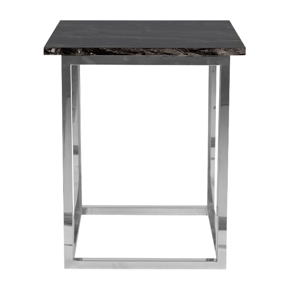 optical-dining-0.7m-black-marble-silver