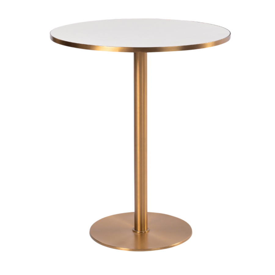 Gather Bar Table Gold – 90cm Rnd